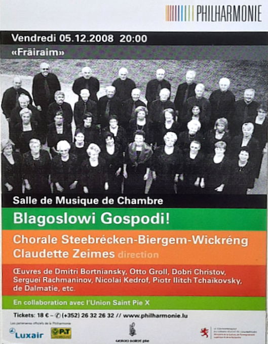 05/12/2008 Concert "Blagoslowi Gospodi" Philharmonie